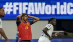 FOTOGRAFÍA. ATLANTA (ESTADO DE GEORGIA) ESTADOS UNIDOS DE AMÉRICA, EEUU, 15 DE JUNIO DE 2026. El impuso final de Lamine Yamal también sin gol. El delantero de España Lamine Yamal (i) durante el partido del grupo H del Mundial 2026 entre España y Cabo Verde, este lunes en el Estadio Atlanta. Efe