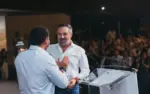FOTOGRAFÍA. MADRID (ESPAÑA), 27 DE JUNIO DE 2026. Abascal: Estamos con los principios. Los destacados dirigentes de VOX: el presidente de VOX, Santiago Abascal Conde; el secretario general de VOX, Ignacio Garriga Vaz de Conceiçao; el portavoz nacional de Economía, Energía y Desregulación, José María Figaredo Álvarez-Sala (José María Figaredo); el vicepresidente del Gobierno autonómico de Aragón, Alejandro Nolasco Asensio; el vicepresidente del Gobierno de la Junta de Castilla y León, Carlos Pollán Fernández; y el vicepresidente del Gobierno de la Junta de Extremadura, Óscar Fernández Calle; han presentado este sábado el llamado "Programa de Desregulación ¡Al Grano! Una Vida Más Fácil de VOX" durante un multitudinario acto público de clausura de la Asamblea General Ordinaria de VOX 2026 en el Auditorio Mutua Madrileña de Madrid, capital de España. Lasvocesdelpueblo (Ñ Pueblo)
