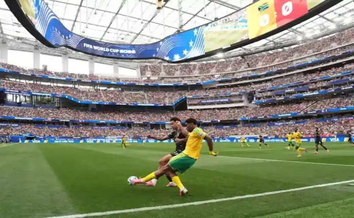 INGLEWOOD (ESTADO DE CALIFORNIA) ESTADOS UNIDOS DE AMÉRICA, EEUU, 28 DE JUNIO DE 2026. Canadá elimina a Sudáfrica y avanzar a los octavos de final 0-1. Vista general durante el partido de la Copa Mundial de la FIFA 2026 entre Sudáfrica y Canadá. Efe