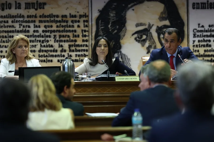 FOTOGRAFÍA. MADRID (ESPAÑA), 16 DE JUNIO DE 2026. González: No he participado jamás nunca en campaña contra la UCO. La directora general de la Guardia Civil y exsecretaria general del Partido Socialista (PSOE) en la Comunidad de Madrid, María de las Mercedes González Fernández (Mercedes González), este martes en el Senado dentro del Caso Leire. Efe