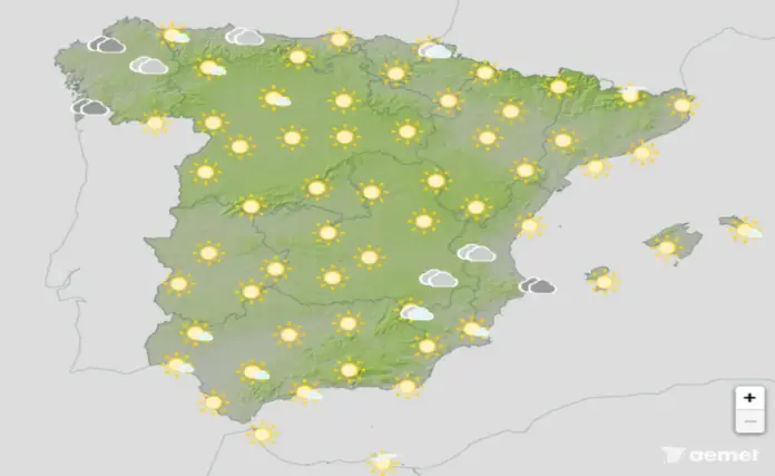FOTOGRAFÍA. BARCELONA (CATALUÑA) ESPAÑA, 03 DE JUNIO DE 2026. Cielos despejados con descenso de temperaturas este miércoles. Infograma de la Agencia Estatal de Meteorología (Aemet) sobre las previsiones meteorológicas para miércoles 3 de junio de 2026 en toda España. Lasvocesdelpueblo (Ñ Pueblo). 