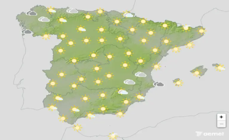 FOTOGRAFÍA. BARCELONA (CATALUÑA) ESPAÑA, 03 DE JUNIO DE 2026. Cielos despejados con descenso de temperaturas este miércoles. Infograma de la Agencia Estatal de Meteorología (Aemet) sobre las previsiones meteorológicas para miércoles 3 de junio de 2026 en toda España. Lasvocesdelpueblo (Ñ Pueblo). 