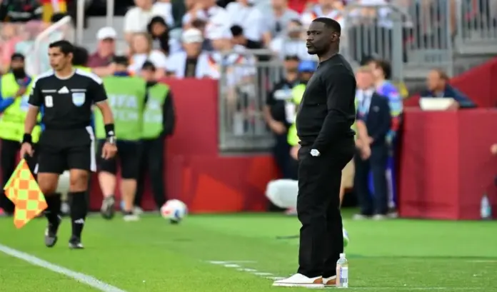 Emerse Faé, Costa de Marfil, Alemania no nos ha robado aquí nada FOTOGRAFÍA. TORONTO (CANADÁ), 20 DE JUNIO DE 2026. Costa de Marfil: Alemania no nos ha robado aquí nada. Emerse Faé, seleccionador de Costa de Marfil, durante el partido del Mundial 2026 ante Alemania en Toronto. Efe