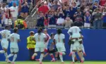 FOXBOROUGH (ESTADO DE MASSACHUSETTS) ESTADOS UNIDOS DE AMÉRICA, EEUU, 26 DE JUNIO DE 2026. Francia derrota a una Noruega suplente 1-4 con hat-trick de Dembélé. Jugadores de Francia celebran un gol de Ousmane Dembélé (d) este viernes, en un partido del grupo I del Mundial de la FIFA 2026 entre Noruega y Francia en el estadio Gillette de Foxborough (Estados Unidos). Efe