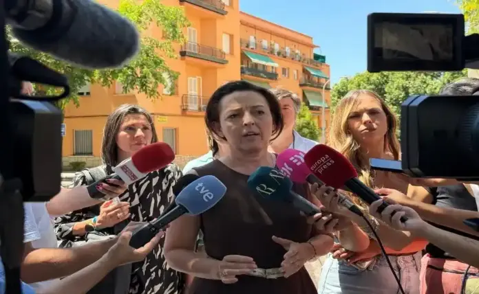 FOTOGRAFÍA. BADAJOZ (EXTREMADURA) ESPAÑA, 03 DE JUNIO DE 2026. La coordinadora Jurídica nacional de VOX, Marta Castro Fuentes, ha valorado este miércoles la jornada celebrada en el juicio por la presunta contratación irregular de David Sánchez Pérez-Castejón, hermano del presidente del Gobierno y secretario general del Partido Socialista (PSOE). Lasvocesdelpueblo (Ñ Pueblo)