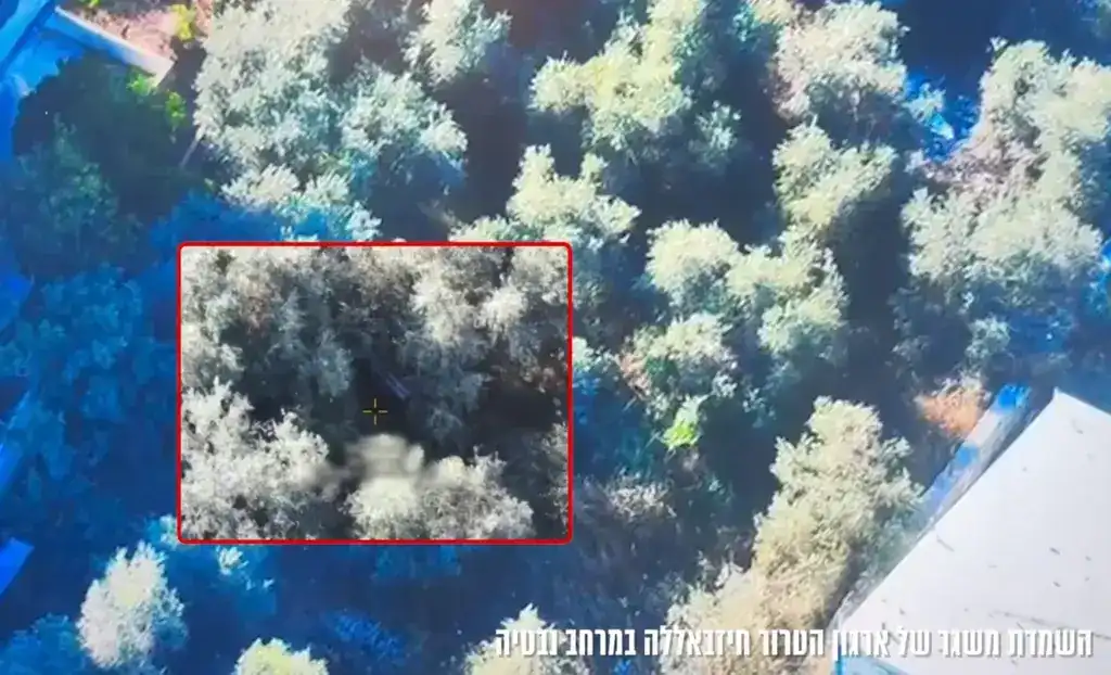 FOTOGRAFÍA. NABATIEH (LÍBANO), 27 DE JUNIO DE 2026. Momento de la eliminación de un grupo de terroristas de Hezbolá, grupo islamofascista proxy del régimen terrorista de ayatolá en Persia —ahora llamado "Irán" o "República Islámica de Irán"— en el distrito libanés de Nabatiye, también transcrito como "Nabatieh", región del sur del Líbano. captura vídeo del Tzáhal/Lasvocesdelpueblo (Ñ Pueblo)