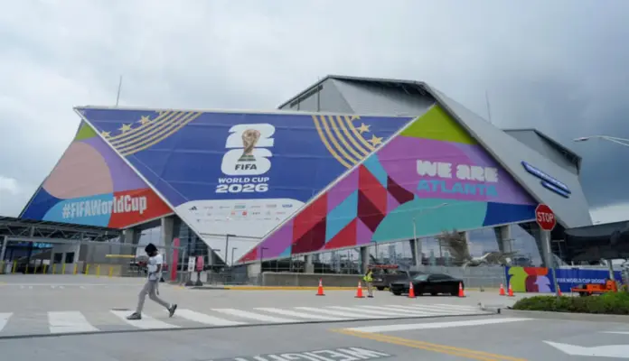 Los 26 futbolistas de España descansan ya en Atlanta (Georgia) (1) FOTOGRAFÍA. ATLANTA (ESTADO DE GEORGIA) ESTADOS UNIDOS DE AMÉRICA, EEUU, 09 DE JUNIO DE 2026. Los 26 futbolistas de España descansan ya en Atlanta (Georgia). Detalle de una imagen de este martes, 9 de junio de 2026, en la que se observan las instalaciones del estadio de Atlanta, donde España jugará con Cabo Verde el 15 de junio, en Atlanta (Estados Unidos). Efe