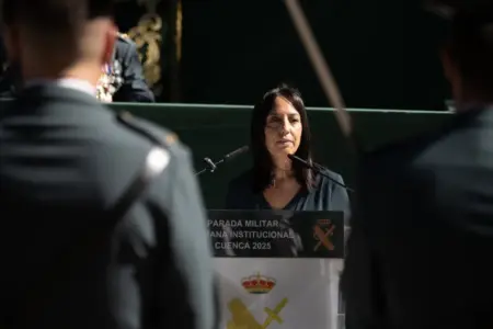 FOTOGRAFÍA. MADRID (ESPAÑA), FECHA Y LUGAR RELACIONADOS CON EL CONTENIDO: 16 DE JUNIO DE 2026. La directora general de la Guardia Civil, Mercedes González, comparece este martes en el Senado, donde será interrogada por sus reuniones con Leire Díez, la exmilitante socialista que da nombre a una investigación sobre una trama dedicada presuntamente a desestabilizar causas judiciales que afectaban al PSOE o al Gobierno. Efe