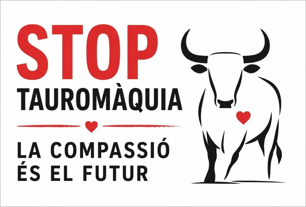 FOTOGRAFÍA. ALICANTE (COMUNIDAD VALENCIANA) ESPAÑA, 19 DE JUNIO DE 2026. Varias organizaciones animalistas convocan la manifestación antitaurina Hogueras 2026 y advierten de que al menos "54 toros morirán durante la feria taurina". Lasvocesdelpueblo (Ñ Pueblo)