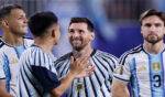 FOTOGRAFÍA. KANSAS CITY (ESTADOS UNIDOS DE AMÉRICA, EEUU), 16 DE JUNIO DE 2026. 5 claves del Día 7 del Mundial: récord de Messi y Haaland debuta con doblete. Lionel Messi (c) de Argentina en el partido del grupo J del Mundial de la FIFA 2026 entre Argentina y Argelia en el estadio Arrowhead en Kansas (Estados Unidos). Efe