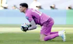 FOTOGRAFÍA. FOXBOROUGH (ESTADO DE MASSACHUSETTS) ESTADOS UNIDOS DE AMÉRICA, EEUU, 29 DE JUNIO DE 2026. Orlando Gill: Eliminamos a un campeón y esto es para todo Paraguay. El portero Orlando Gill, de Paraguay, celebra durante el partido ante Alemania de la Copa Mundial 2026 en Boston (Estado de Massachusetts) Estados Unidos de América, EEUU. Efe