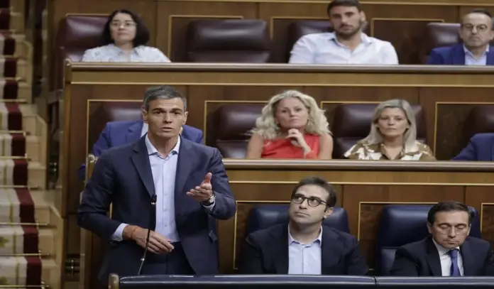 FOTOGRAFÍA. MADRID (ESPAÑA), 24 DE JUNIO DE 2026. Pedro Sánchez miente sobre Fundación Disenso una vez más. El Congreso de los Diputados acoge la comparecencia del presidente del Gobierno de España y secretario general del Partido Socialista (PSOE), Pedro Sánchez Pérez-Castejón, sobre los casos de corrupción del entorno del PSOE y de Pedro Sánchez Pérez-Castejón. Lasvocesdelpueblo (Ñ Pueblo)