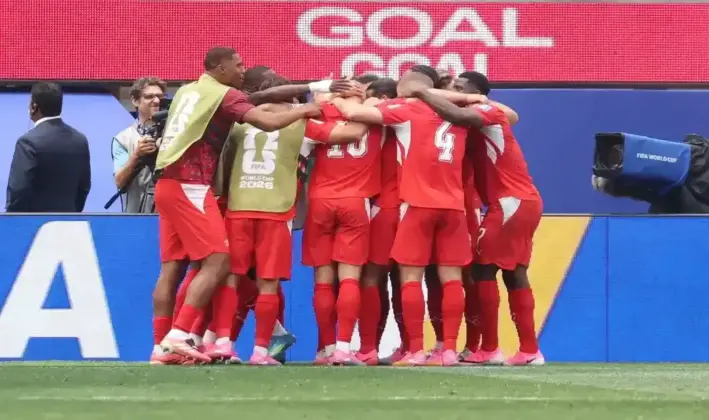 FOTOGRAFÍA. INGLEWOOD (ESTADOS UNIDOS DE AMÉRICA, EEUU), 18 DE JUNIO DE 2026. Suiza desatasca el duelo ante Bosnia y Herzegovina 4-1.  Los jugadores de Suiza celebran durante el partido de la fase de grupos de la Copa Mundial de la FIFA 2026. Efe