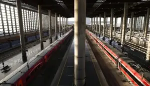 FOTOGRAFÍA. MADRID (COMUNIDAD DE MADRID) ESPAÑA, 29 DE JUNIO DE 2026. La huelga Renfe coincide con operación salida de vacaciones de verano. Vista de los trenes este lunes en el andén de la estación de Atocha, en Madrid , durante la huelga convocada por el Sindicato Ferroviario. Efe