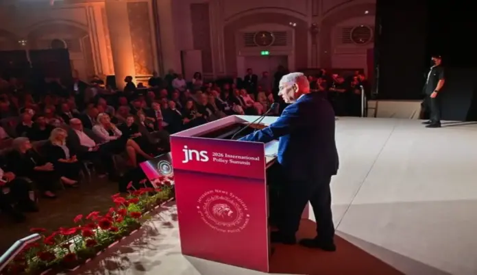 Netanyahu, Israel FOTOGRAFÍA. JERUSALÉN (ISRAEL), 21 DE JUNIO DE 2026. El primer ministro de Israel, "Bibi" Benjamín Netanyahu, registrado hoy en la Cumbre Internacional de Política JNS 2026. Lasvocesdelpueblo (Ñ Pueblo)