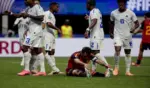 FOTOGRAFÍA. ATLANTA (ESTADO DE GEORGIA) ESTADOS UNIDOS DE AMÉRICA, EEUU, 15 DE JUNIO DE 2026. Cabo Verde resiste ante España y suma un punto 0-0. El delantero de España Mikel Oyarzabal (c) durante el partido del grupo H del Mundial 2026 entre España y Cabo Verde, este lunes en el Estadio Atlanta. Efe