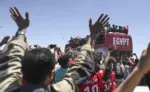 FOTOGRAFÍA. EL CAIRO (EGIPTO), 10 DE JULIO DE 2026. Bienvenida de Egipto a su selección tras polémica derrota con Argentina. Aficionados de Egipto dan la bienvenida este viernes a su selección, después de caer en octavos de final del Mundial de Estados Unidos, México y Canadá ante Argentina. Efe