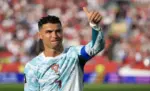 FOTOGRAFÍA. TORONTO (CANADÁ), 02 DE JULIO DE 2026. Sabemos que España es candidata a ganar el Mundial. Cristiano Ronaldo dos Santos Aveiro (Cristiano Ronaldo), capitán de Portugal, en el estadio BMO en Toronto (Canadá). Efe