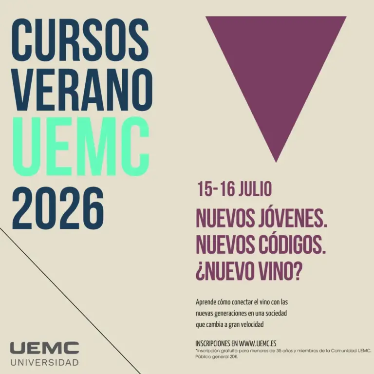 FOTOGRAFÍA. VALLADOLID (CASTILLA Y LEÓN) ESPAÑA, 13 DE JULIO DE 2026. De las bodegas a las redes sociales: del tardeo a Tik Tok. La Universidad Europea Miguel de Cervantes (UEMC) celebrará los días 15 y 16 de julio la XV edición de su Curso de Verano del Vino, titulado "Nuevos jóvenes. Nuevos códigos. ¿Nuevo vino?", un encuentro que abrirá un debate sobre uno de los principales retos actuales del sector vitivinícola: entender cómo han cambiado los hábitos de ocio, las formas de informarse y las expectativas de las nuevas generaciones para seguir siendo relevante en el futuro. Lasvocesdelpueblo (Ñ Pueblo)
