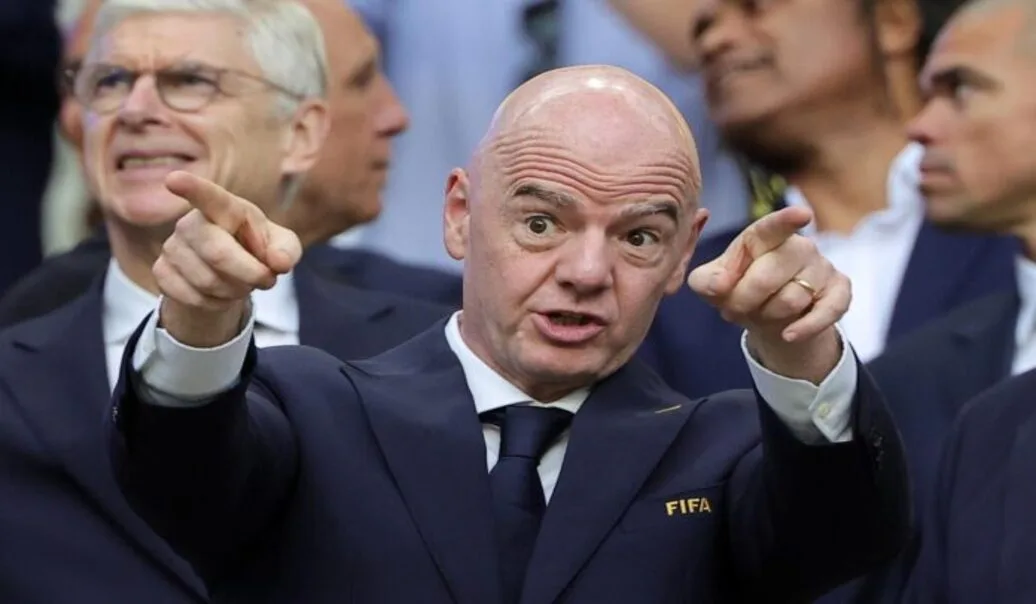 FOTOGRAFÍA. FECHA Y LUGAR RELACIONADOS CON EL CONTENIDO, WASHINGTON (ESTADOS UNIDOS DE AMÉRICA, EEUU, 06 DE JULIO DE 2026. FIFA admite la llamada de Trump sobre sanción de Balogun. El presidente de la FIFA, Gianni Infantino. Efe