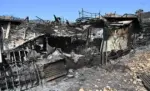 FOTOGRAFÍA. BEDA (PROVINCIA DE ALMERÍA) ANDALUCÍA (ESPAÑA), 11 DE JULIO DE 2026. Incendio Almería: 20 personas no localizadas y 12 fallecidos. Vista del área calcinada en el municipio almeriense de Béda. La superficie afectada por el incendio forestal originado en Los Gallardos (Almería), con doce fallecidos, se ha elevado a 6.600 hectáreas por los avances registrados durante la pasada jornada, que obligaron a ampliar el perímetro ante la presencia de focos y frentes muy activos. Efe