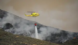 FOTOGRAFÍA. LOS GALLARDOS (ALMERÍA) ANDALUCÍA (ESPAÑA), 11 DE JULIO DE 2026. Al menos 18 personas han sido atendidas por los servicios sanitarios como consecuencia del incendio de Los Gallardos (Almería), de las que una permanece en estado muy grave en la Unidad de Cuidados Intensivos (UCI) del Hospital Universitario de Torrecárdenas y otras cuatro continúan ingresadas en estado grave en el Virgen del Rocío de Sevilla. Efe