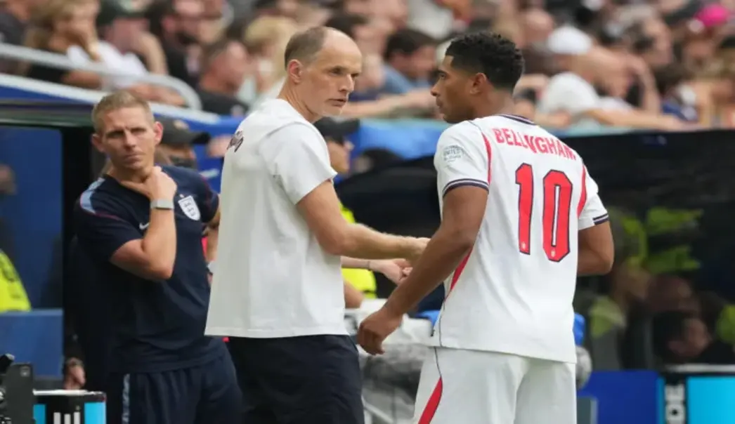 FOTOGRAFÍA. MIAMI (ESTADOS UNIDOS DE AMÉRICA, EEUU, 18 DE JULIO DE 2026. Inglaterra: Queríamos llegar a la final y ganar la Copa del Mundo. El seleccionador de Inglaterra, Thomas Tuchel (i), reconoció que el tercer puesto conseguido por Inglaterra ante Francia (6-4) es es "la primera medalla" mundialista de los "Tres Leones" desde su único título en 1966. Efe