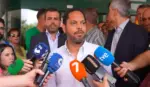 FOTOGRAFÍA. MURCIA (REGIÓN DE MURCIA) ESPAÑA, 15 DE JULIO DE 2026. El Gobierno de Pedro Sánchez llevar a España a conflictos internos e internacionales. El secretario general de VOX, Ignacio Garriga Vaz de Conceiçao, ha trasladado su apoyo a la nueva dirección regional de VOX, encabezada por José Manuel Pancorbo, y ha asegurado que la formación seguirá trabajando para gobernar la Región de Murcia. Lasvocesdelpueblo (Ñ Pueblo)