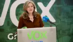 FOTOGRAFÍA. GRANADA (ANDALUCÍA) ESPAÑA, 09 DE JULIO DE 2026. Sánchez anuncia prohibición de burka y niqab en Andalucía. Beatriz Sánchez Agustino, diputada de VOX por Granada en el Parlamento de Andalucía, ha defendido hoy el acuerdo de gobierno firmado con el Partido Popular (PP) para un Gobierno de coalición en la Junta de Andalucía para los próximos 4 años. Lasvocesdlepueblo (Ñ Pueblo)