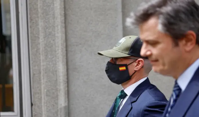 FOTOGRAFÍA. MADRID (ESPAÑA), 07 DE JULIO DE 2026. Leire Díez habría ofrecido al guardia civil Rubén Villalba un puesto de asesor de Mercedes González. El comandante de la Guardia Civil, Rubén Villalba, a su llegada el pasado abri al Tribunal Supremo. Efe