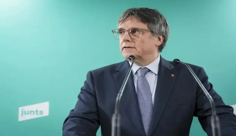 FOTOGRAFÍA. BRUSELAS (BÉLGICA), FECHA RELACIONADA CON EL CONTENIDO, 22 DE JULIO DE 2026. El expresidente de la Generalitat de Catalunya, Carles Puigdemont Casamajó, ha acusado este miércoles al Tribunal de Cuentas de «desobedecer conscientemente» la sentencia del Tribunal de Justicia de la Unión Europea (TJUE) sobre la ley de amnistía, un «desafío» del que espera que no salga «indemne». Efe