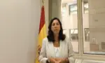 FOTOGRAFÍA. MADRID (ESPAÑA), 18 DE AGOSTO DE 2026. Ceuta, Pastor reclama a Robles medios desplegados antes y después de la invasión. La patriota española y senadora en la XV Legislatura de España, designada por el Parlamento de Andalucía por el partido VOX e integrada en el Grupo Parlamentario Mixto del Senado junto a sus compañeros, ejerciendo el cargo desde el 24 de julio de 2026, María Auxiliadora Pastor Pérez-Angulo (María Pastor), registrada este martes durante una declaración institucional sobre la invasión marroquí de Ceuta (España) los días: miércoles 29, jueves 30 y viernes 31 de julio de 2026, con más de 80.000 inmigrantes ilegales. Lasvocesdelpueblo (Ñ Pueblo)