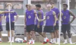FOTOGRAFÍA. SANT JOAN DESPÍ (BARCELONA) ESPAÑA, 22 DE AGOSTO DE 2026. Entrenamiento del primer equipo del FC Barcelona en las instalaciones de Sant Joan Despí previo al partido de segunda jornada de LaLiga EA Sports contra el Elche CF. Efe