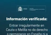 FOTOGRAFÍA. RABAT (MARRUECOS), 11 DE AGOSTO DE 2026. "Información correcta: Entrar ilegalmente en Ceuta o Melilla no otorga el derecho a permanecer en España ni a acceder a otros países europeos. Cualquier información que afirme lo contrario es falsa". La Embajada de España en Marruecos ha publicado hoy un comunicado en español, francés, árabe e inglés dirigido a los marroquíes frente a una nueva y clara campaña de llamamientos, que continúan multiplicándose en Marruecos, para asaltar las fronteras sur de España desde sus Ciudades Autónomas de ceuta y Melilla el próximo sábado 15 de agosto de 2026. Lasvocesdelpueblo (Ñ Pueblo)