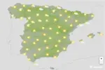 FOTOGRAFÍA. BARCELONA (CATALUÑA) ESPAÑA, 31 DE AGOSTO DE 2026. Lunes, descenso de temperaturas en el Ebro, la Ibérica, Comunidad Valenciana, Cantábrico y Pirineo occidental. Infograma de la Agencia Estatal de Meteorología (Aemet) sobre las previsiones meteorológicas para este lunes 31 de agosto de 2026 en toda España. Lasvocesdelpueblo (Ñ Pueblo).