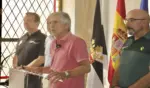 FOTOGRAFÍA. CEUTA (ESPAÑA), 01 DE AGOSTO DE 2026. Marlaska: En 24 horas se ha revertido la situación en Ceuta. El ministro del Interior, Fernando Grande-Marlaska (c), en la Delegación del Gobierno de Ceuta. Efe