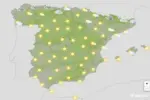 FOTOGRAFÍA. BARCELONA (CATALUÑA) ESPAÑA, 04 DE AGOSTO DE 2026. Martes, temperaturas muy altas en Canarias y altas en Baleares, Alborán y tercio este peninsular. Infograma de la Agencia Estatal de Meteorología (Aemet) sobre las previsiones meteorológicas para este martes 04 de agosto de 2026 en toda España. Lasvocesdelpueblo (Ñ Pueblo).