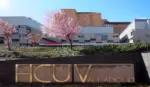 FOTOGRAFÍA. VALLADOLID (CASTILLA Y LEÓN) ESPAÑA, 25 DE AGOSTO DE 2026. Muere una mujer herida durante la caza en Hérmedes de Cerrato (Palencia). Detalla de una imagen que muestra el cartel del Hospital Universitario Río Hortega de Valladolid, en la Comunidad Autónoma de Castilla y León, España. Efe