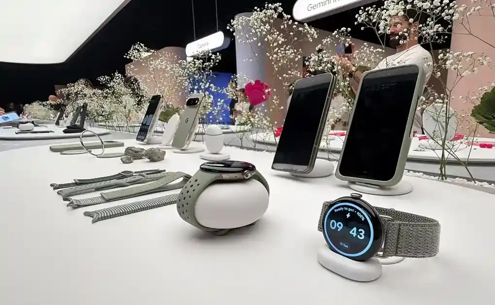 FOTOGRAFÍA. NUEVA YORK (ESTADOS UNIDOS DE AMÉRICA, EEUU, 12 DE AGOSTO DE 2026. Google anunció este miércoles la integración de nuevas funciones avanzadas de salud que estarán disponibles este otoño para sus relojes inteligentes, como el seguimiento de las tendencias de la presión arterial y la resistencia a la insulina en el nuevo Pixel Watch 5, también presentado hoy. Efe