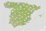 FOTOGRAFÍA. BARCELONA (CATALUÑA) ESPAÑA, 28 DE AGOSTO DE 2026. Viernes, descenso de temperaturas en el tercio este peninsular. Infograma de la Agencia Estatal de Meteorología (Aemet) sobre las previsiones meteorológicas para este viernes 28 de agosto de 2026 en toda España. Lasvocesdelpueblo (Ñ Pueblo).