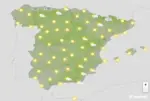 FOTOGRAFÍA. BARCELONA (CATALUÑA) ESPAÑA, 13 DE AGOSTO DE 2026. jueves, temperaturas muy elevadas en la Península y Baleares, excepto los litorales. Infograma de la Agencia Estatal de Meteorología (Aemet) sobre las previsiones meteorológicas para este jueves 13 de agosto de 2026 en toda España. Lasvocesdelpueblo (Ñ Pueblo).
