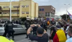 FOTOGRAFÍA. CEUTA (ESPAÑA), 20 DE SEPTIEMBRE DE 2026. Altercados en el puerto de Ceuta contra la llegada de los ultras pro invasión de Ceuta integrantes del grupo "Negu Gorriak". EFE