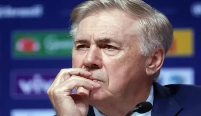 FOTOGRAFÍA. RÍO DE JANEIRO (BRASIL), 09 DE SEPTIEMBRE DE 2026. El seleccionador de Brasil, Carlo Ancelotti, habla en una rueda de prensa durante la presentación de la convocatoria de la selección brasileña para la próxima fecha FIFA, en Río de Janeiro (Brasil). Efe