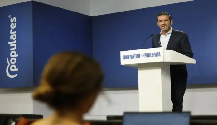 Ceuta El brutal hachazo del PP a Marruecos «Feijóo no se subordinará», Francisco de Borja Sémper Pascual (Borja Sémper) FOTOGRAFÍA. MADRID (ESPAÑA), 07 DE SEPTIEMBRE DE 2026. El portavoz del PP, Francisco de Borja Sémper Pascual (Borja Sémper), registrado este lunes durante una rueda de prensa en la sede nacional de los populares en Madrid, calle Génova 13. Efe