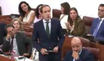 FOTOGRAFÍA. SEVILLA (ESPAÑA), 16 DE SEPTIEMBRE DE 2026. El portavoz del Grupo Parlamentario de Vox en el Parlamento de Andalucía, Javier Cortés Lucena, durante el pleno de este miércoles. Lasvocesdelpueblo (Ñ Pueblo)