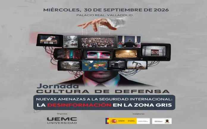 FOTOGRAFÍA. VALLADOLID, 28 DE SEPTIEMBRE DE 2026. La Universidad Europea Miguel de Cervantes (UEMC) reunirá el miércoles 30 de septiembre en el Palacio Real de Valladolid a expertos del Ministerio de Defensa y profesores e investigadores de la UEMC para analizar la desinformación como amenaza para la seguridad internacional. Lasvocesdelpueblo (Ñ Pueblo)