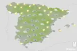 FOTOGRAFÍA. BARCELONA (CATALUÑA) ESPAÑA, 28 DE SEPTIEMBRE DE 2026. El aire frío desploma las máximas este lunes y desata chubascos tormentosos en la Península. Infograma de la Agencia Estatal de Meteorología (Aemet) sobre las previsiones meteorológicas para este lunes 28 de septiembre de 2026 en toda España. Lasvocesdelpueblo (Ñ Pueblo)