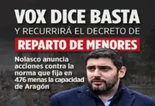 FOTOGRAFÍA. ZARAGOZA, 28 DE SEPTIEMBRE DE 2026. El vicepresidente del Gobierno de coalición de Aragón y dirigente del partido patriota Vox, Alejandro Nolasco Asensi, ha anunciado en la red social X que el Ejecutivo autonómico recurrirá ante el Tribunal Supremo el Real Decreto 556/2026 del Gobierno migracionista de Pedro Sánchez Pérez-Castejón, que eleva a 476 el cupo de acogida de los inmigrantes ilegales Menores Extranjeros No Acompañados (MENA) en Aragón. Lasvocesdelpueblo (Ñ Pueblo)