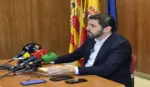FOTOGRAFÍA. ZARAGOZA (ARAGÓN) ESPAÑA, 06 DE SEPTIEMBRE DE 2026. El vicepresidente del Gobierno de Aragón y candidato de VOX a la Presidencia de esta Comunidad Autónoma en las ultimas elecciones autonomicas, Alejandro Nolasco Asensio, ofrece una rueda de prensa sobre la actualidad política regional. Lasvocesdelpueblo (Ñ Pueblo)