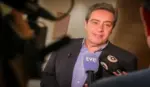 FOTOGRAFÍA. VALENCIA (ESPAÑA), 14 DE SEPTIEMBRE DE 2026. José María Llanos Pitarch, portavoz del Grupo Parlamentario VOX en las Cortes Valencianas ha destacado esta mañana a la prensa que "Antifraude está investigando una subvención a dedo de 80.000 euros del gobierno socialista de Ximo Puig a UGT" Lasvocesdelpueblo (Ñ Pueblo)